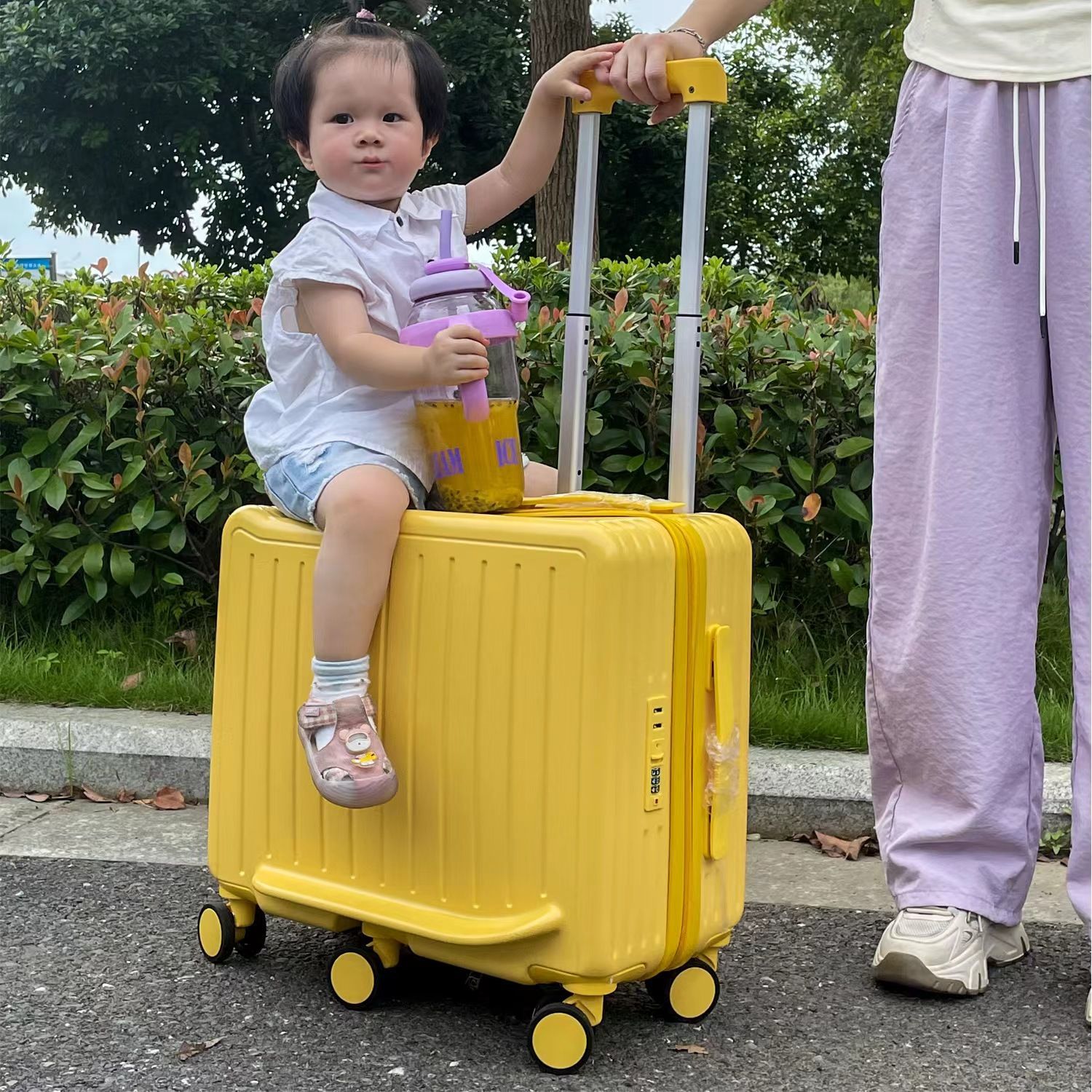Baby Nursery Trolley - กระเป๋าเดินทางเด็ก เด็กเล็ก อุปกรณ์เดิน กระเป๋าเดินทางขนาดเล็ก กระเป๋าเดินทางเด็กสามารถขี่สาว กระเป๋ารถเข็นรหัสผ่านที่ดูดี