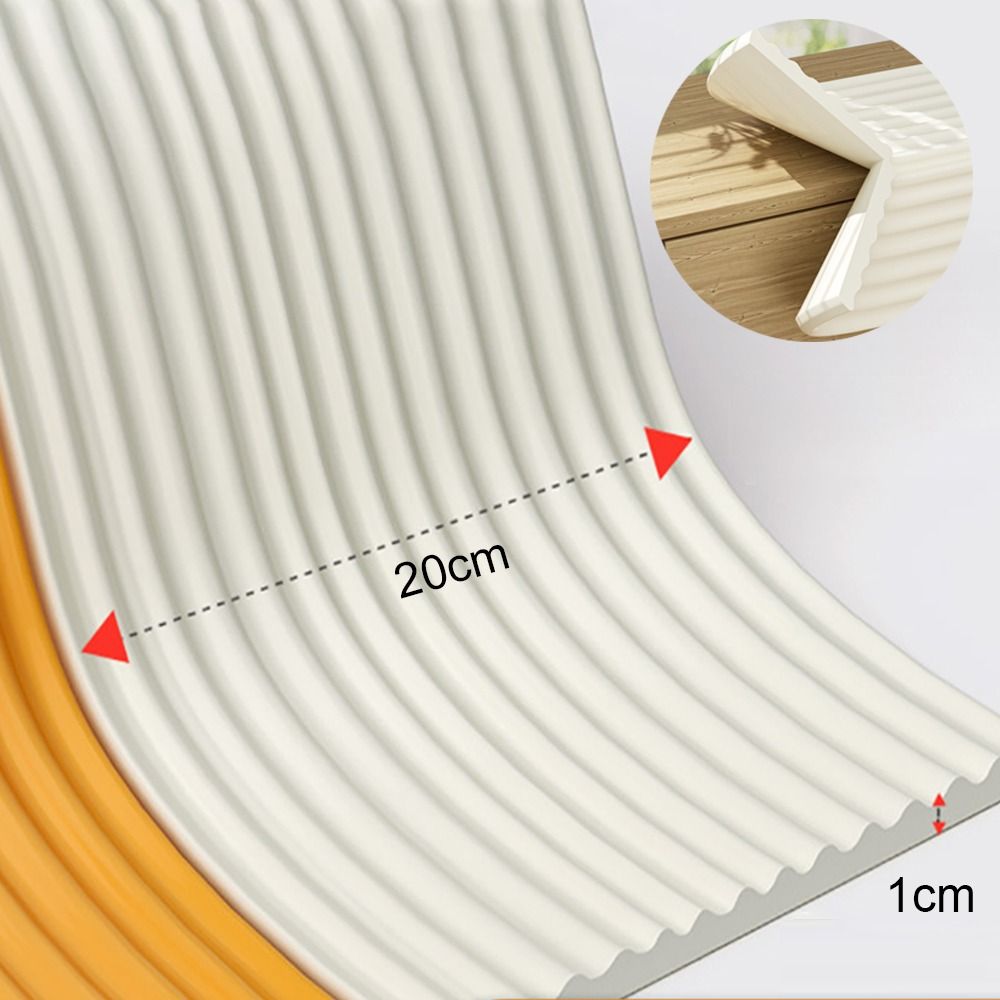 Corner Guard Foam - แถบยางติดขอบโต๊ะสำหรับความปลอดภัยของเด็กเด็กมีกาวในตัวป้องกันมุมผนังยาว2เมตร