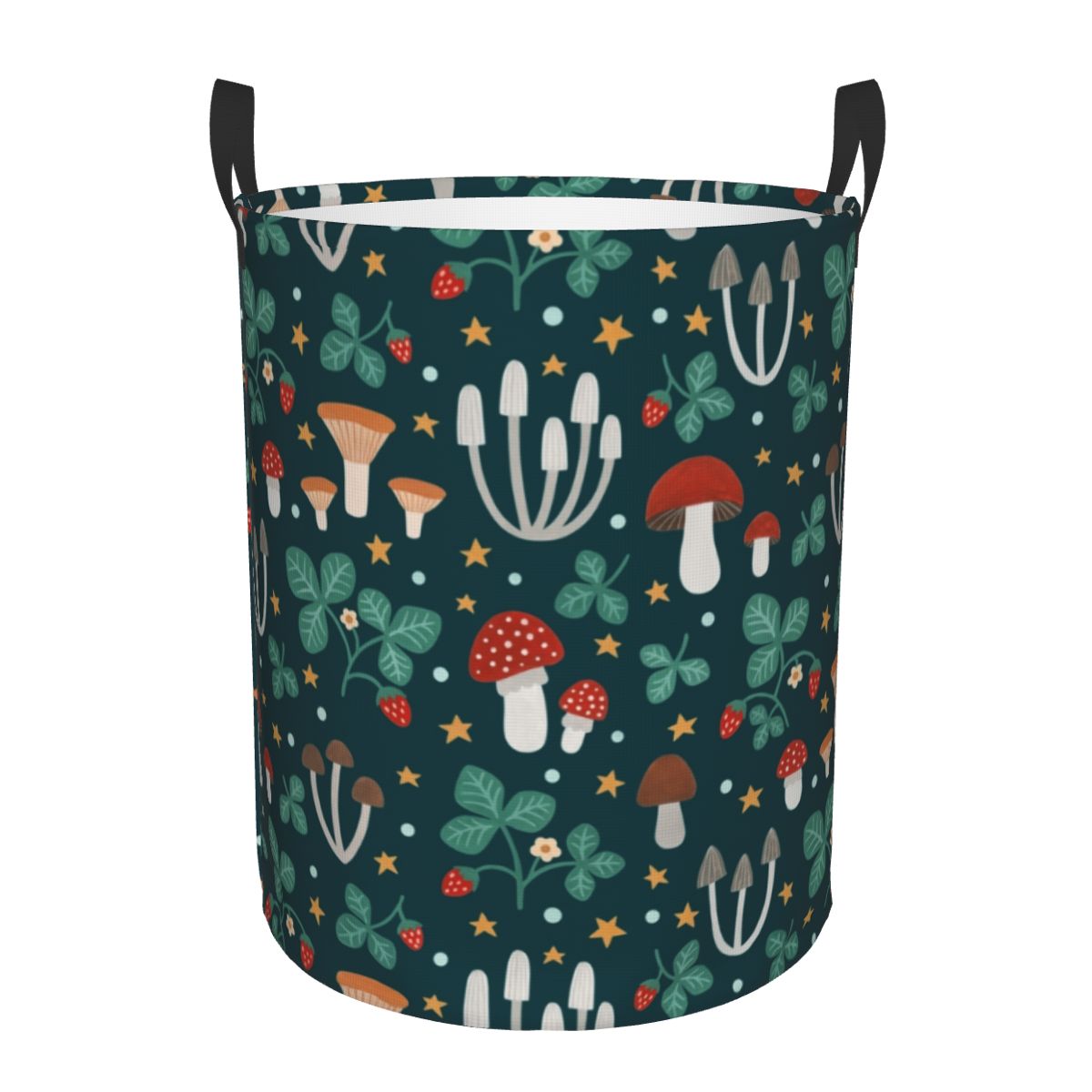 Baby Nursery Hamper - ตะกร้าซักผ้าลายการ์ตูนรูปเห็ดประสาทหลอนแบบพับเก็บได้ตะกร้าสำหรับเด็กสำหรับเก็บของเล่นสถานรับเลี้ยงเด็ก