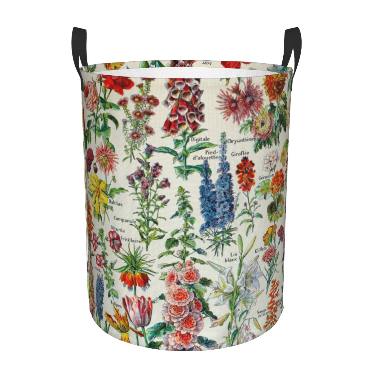 Baby Nursery Hamper - Adolphe millot HD Fleurs ตะกร้าซักผ้าพับได้ใหญ่หนังสือสารานุกรมสารานุกรมที่เก็บเสื้อผ้าสถานรับเลี้ยงเด็กเด็ก