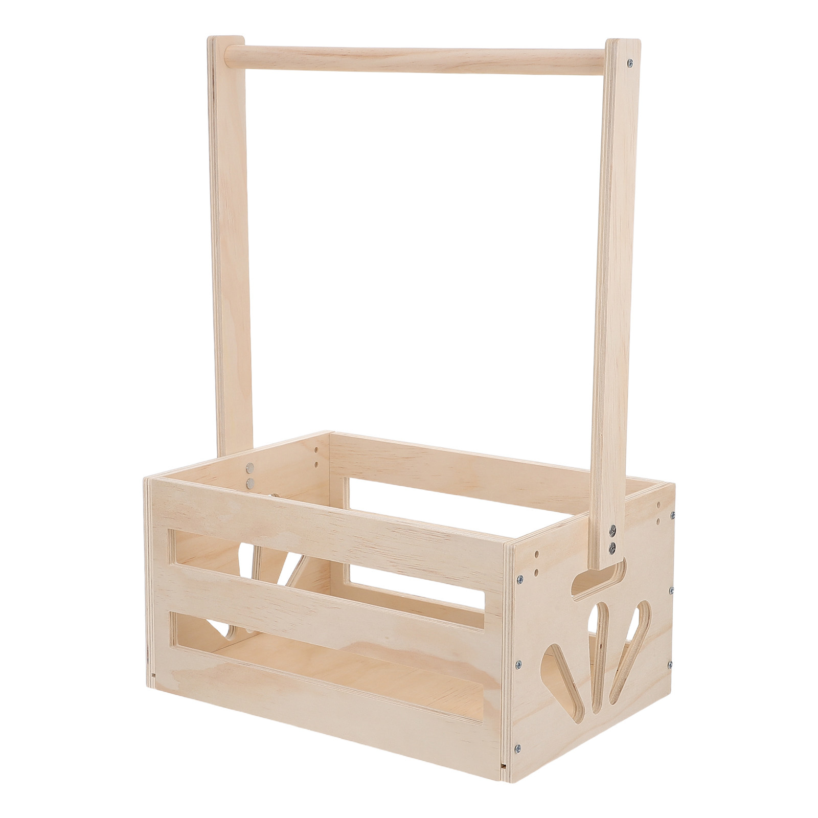 Baby Nursery Hamper - ตะกร้าเก็บของสำหรับเด็กอ่อนพร้อมหูหิ้ว ชั้นวางเสื้อผ้าไม้ อุปกรณ์จัดระเบียบห้อง สำหรับเป็นของขวัญในงานอาบน้ำเด็ก ตะกร้าใส่ของในตู้เสื้อผ้า และของใช้จำเป็นสำหรับผู้ปกครอง