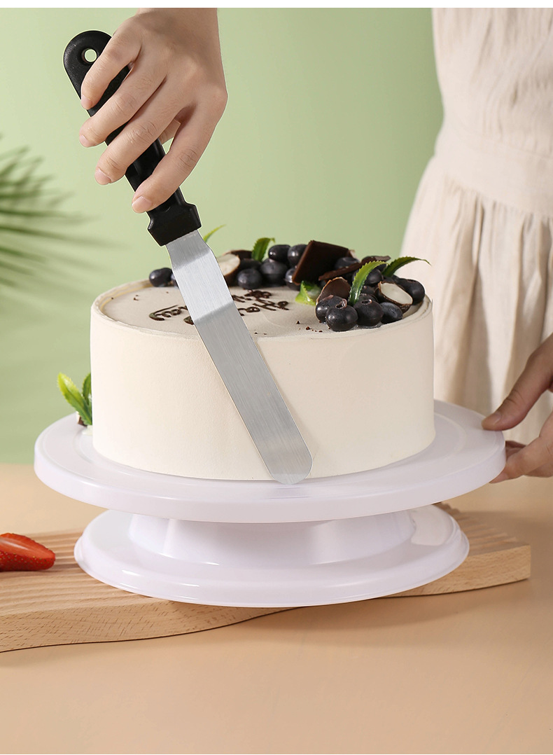Changing Table Topper - 11 นิ้วเค้กพลาสติก Turntable เค้กหมุนแป้งพลาสติก Pastry ตกแต่งครีมขาตั้งตารางโรตารี่