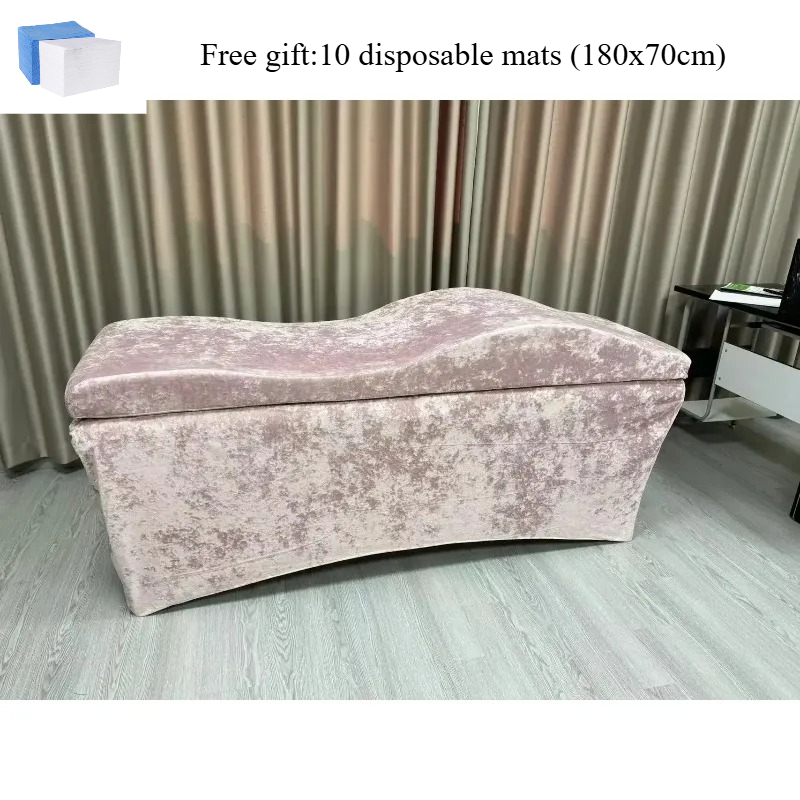 Changing Table Topper - ที่นอนเสริมสำหรับเตียงต่อขนตาแบบโค้ง ผ้ากำมะหยี่ สำหรับเตียงนวด ที่นอนเสริมสำหรับเตียงต่อขนตาแบบกำหนดเองได้ สำหรับร้านเสริมสวย