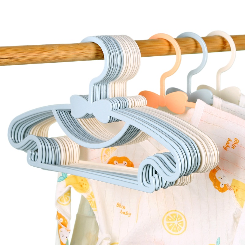 Baby Nursery Hangers - 5-50Pcs ไม้แขวนเสื้อเด็กพลาสติกเสื้อผ้าเด็กแขวนสําหรับเนอสเซอรี่เด็กแขวนเด็กวัยหัดเดินทารกแบบพกพา Coats Home Rack