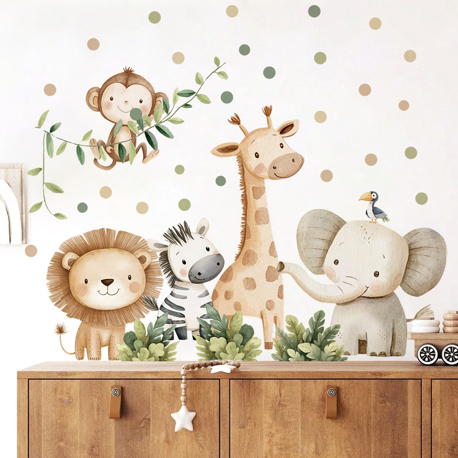 Boho สัตว์ป่าสติ๊กเกอร์ติดผนัง - Baby Nursery Set Furniture บทวิจารณ์และราคา