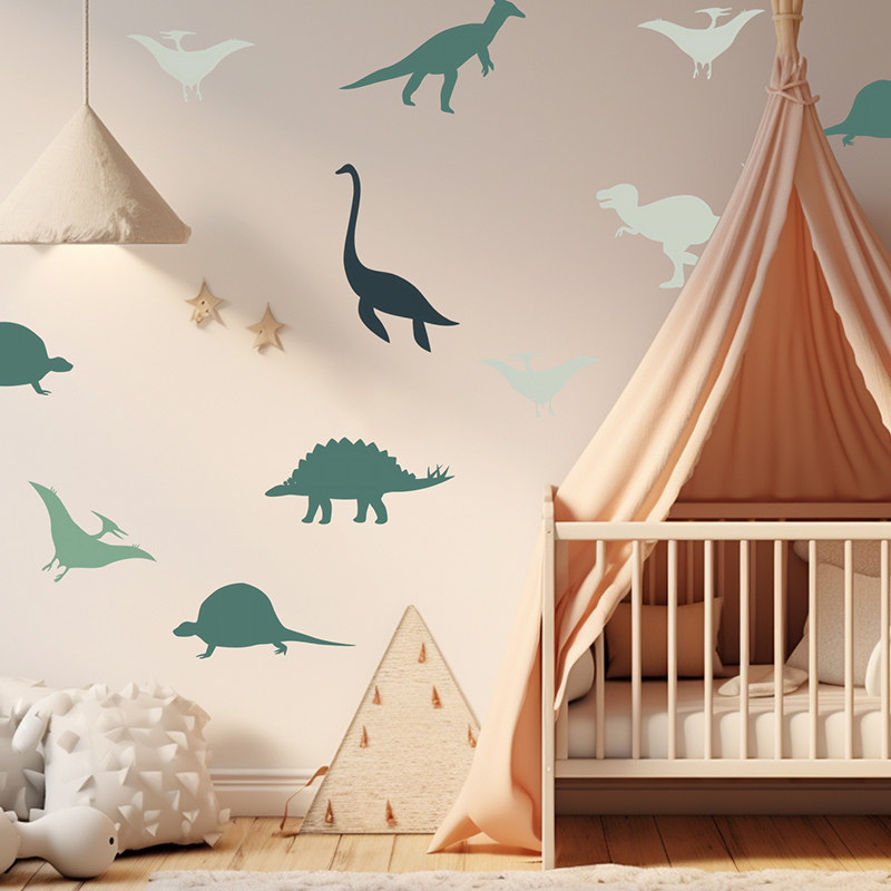 Boho การ์ตูนสัตว์ไดโนเสาร์สติ๊ - Baby Nursery Set Furniture บทวิจารณ์และราคา