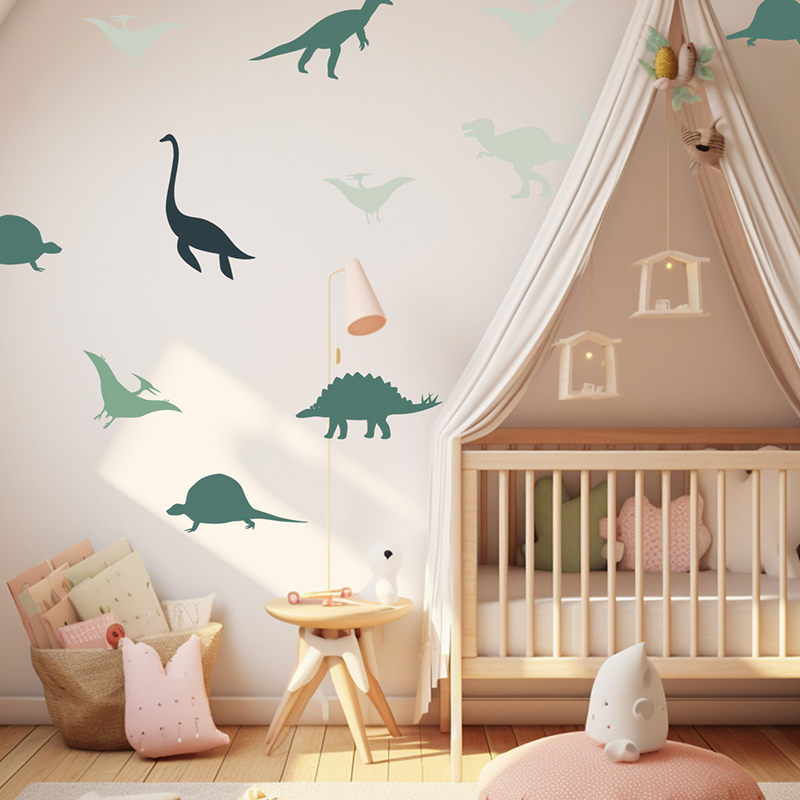 Boho การ์ตูนสัตว์ไดโนเสาร์สติ๊ - Baby Nursery Set Furniture บทวิจารณ์และราคา