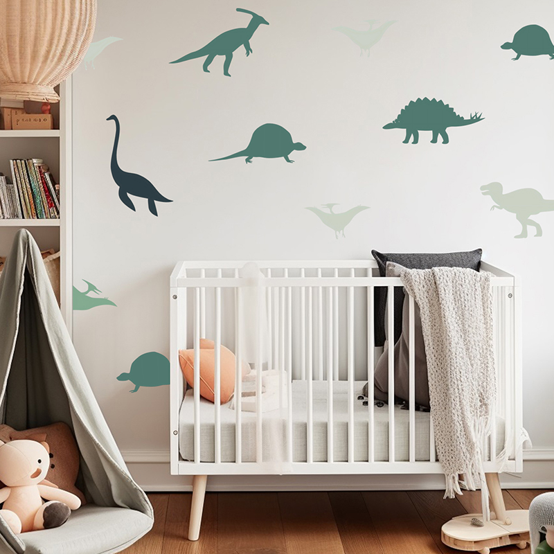 Boho การ์ตูนสัตว์ไดโนเสาร์สติ๊ - Baby Nursery Set Furniture บทวิจารณ์และราคา