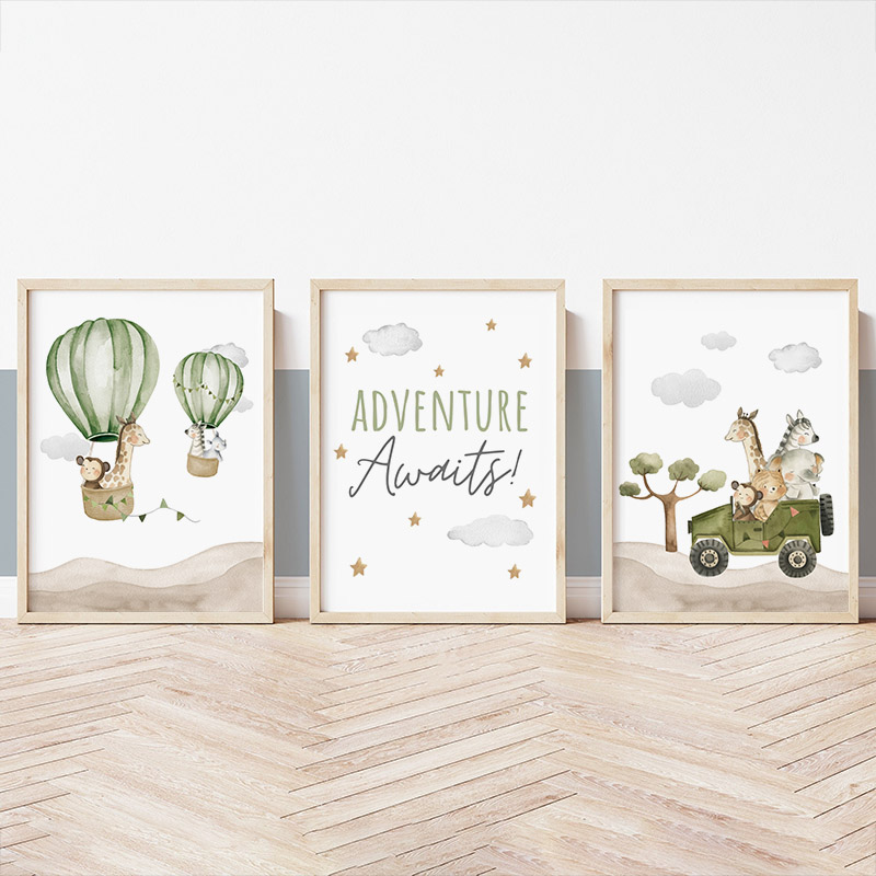 1 ชิ้น ภาพพิมพ์บนผ้าใบ รูปบอลล - Baby Nursery Giraffe บทวิจารณ์และราคา