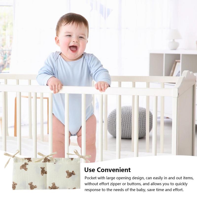 Baby Crib Organizer Cot Caddy  - Baby Nursery Crib บทวิจารณ์และราคา