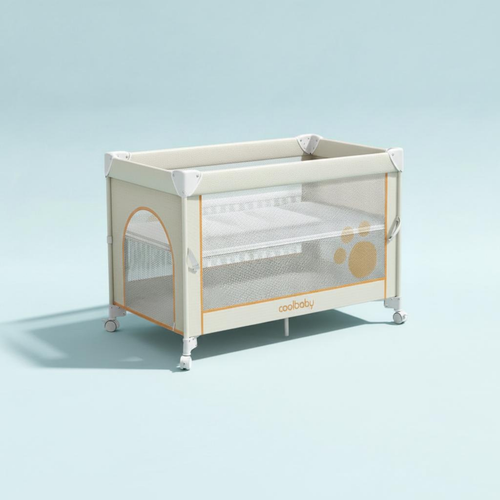 เปลเด็กข้างเตียงแบบพับได้ เปลเ - Baby Nursery Crib บทวิจารณ์และราคา