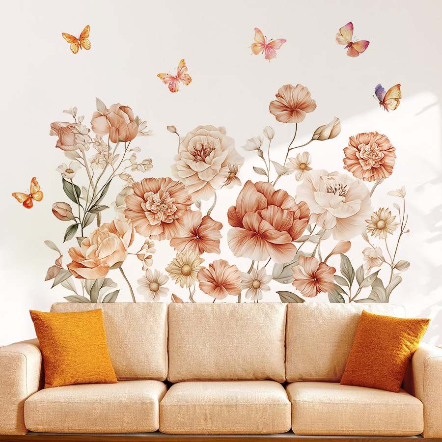 Boho ดอกไม้สีน้ําสติ๊กเกอร์ติด - Baby Nursery Plants บทวิจารณ์และราคา