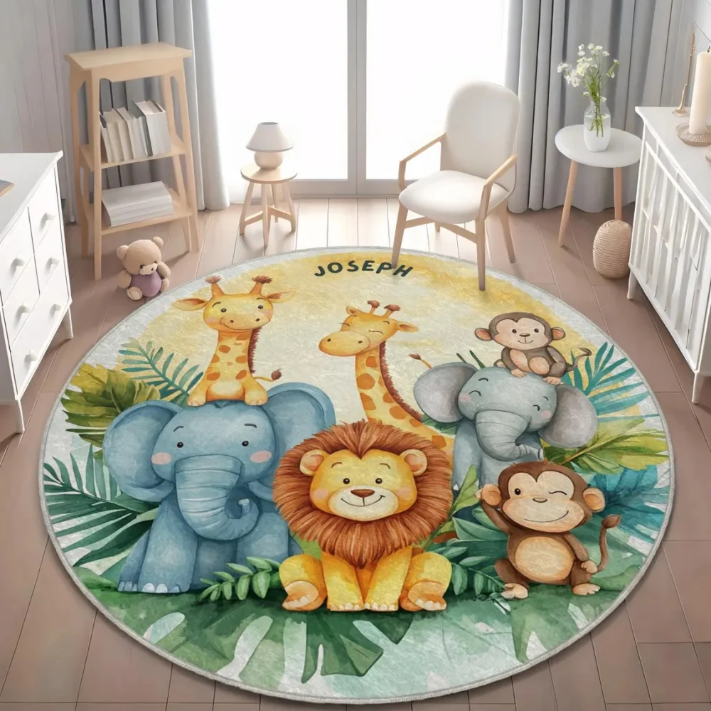 พรมปูพื้นลายสัตว์ป่า ซาฟารี ยี - Baby Nursery Giraffe บทวิจารณ์และราคา