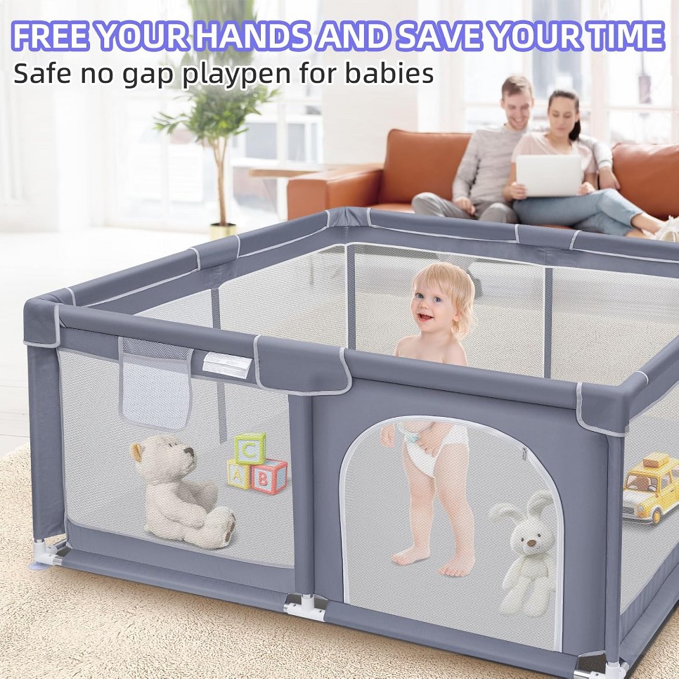 คอกกั้นเด็ก, คอกเด็กขนาดใหญ่พิ - Baby Nursery Crib บทวิจารณ์และราคา