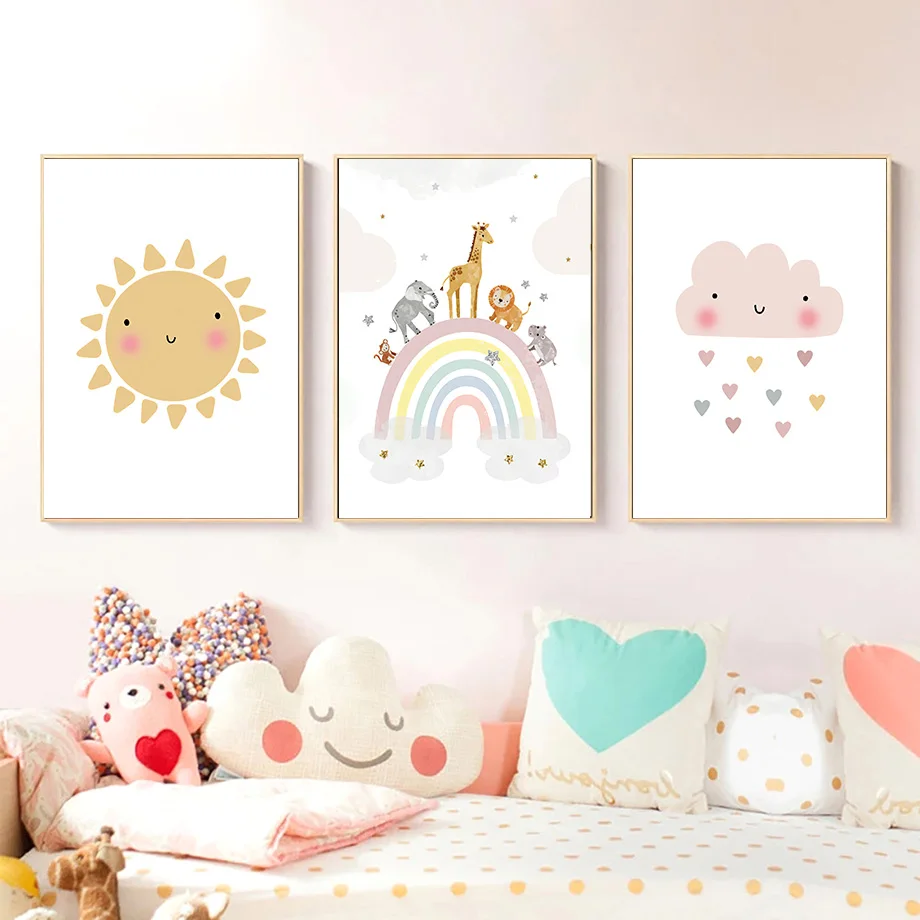 ยีราฟ ช้าง บอลลูนลมร้อน ดวงอาท - Baby Nursery Room บทวิจารณ์และราคา