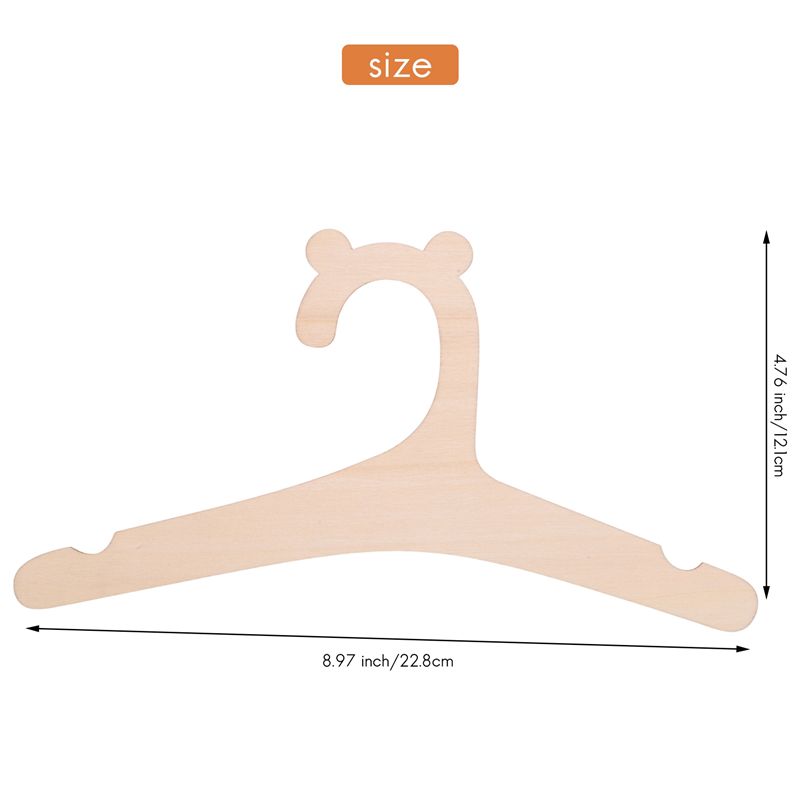 A04G-10 ชิ้น ไม้แขวนเสื้อเด็ก  - Baby Nursery Hangers บทวิจารณ์และราคา