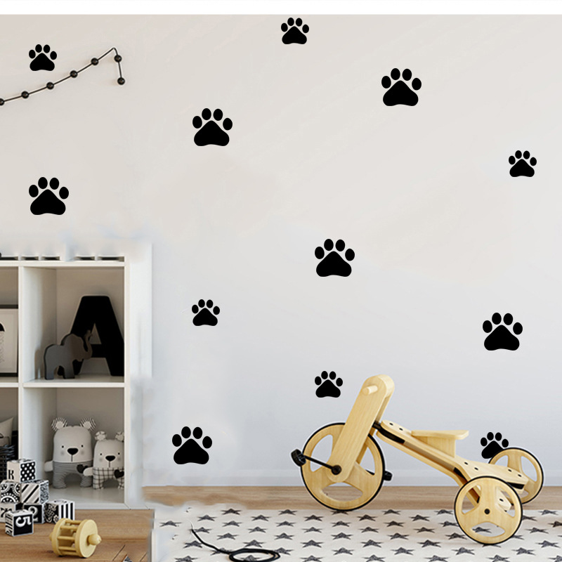 การ์ตูนสุนัข Cat PAW พิมพ์สติ๊ - Baby Nursery Vinyl บทวิจารณ์และราคา