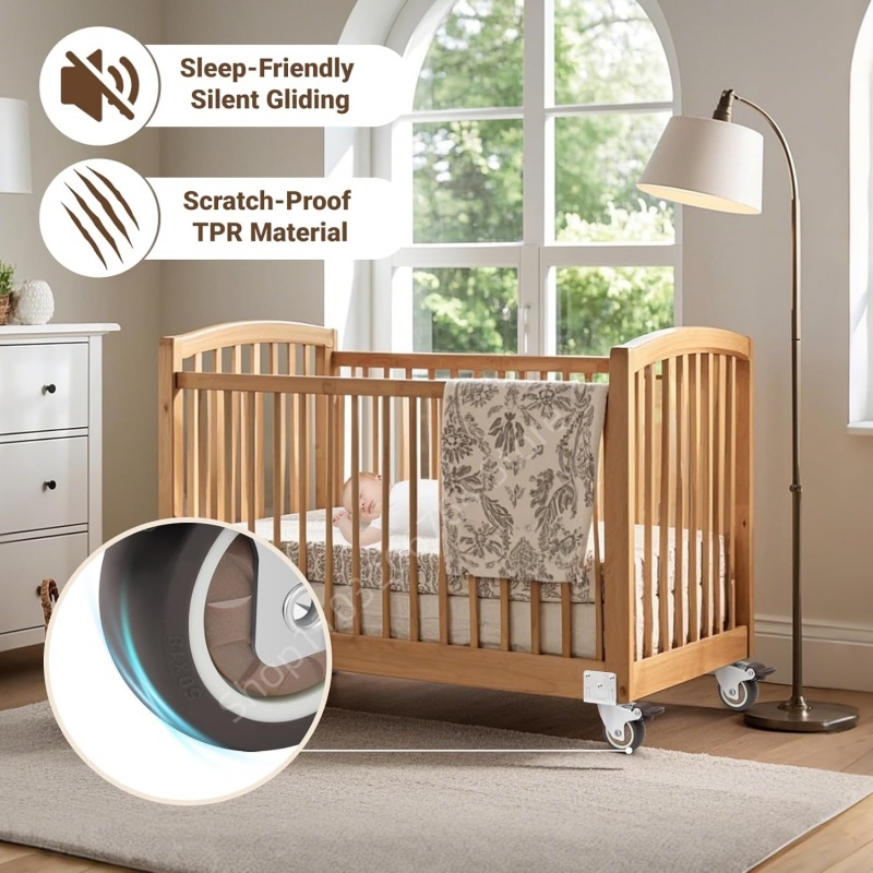 4 ชิ้น L ประเภท Heavy Duty เฟอ - Baby Nursery Trolley บทวิจารณ์และราคา
