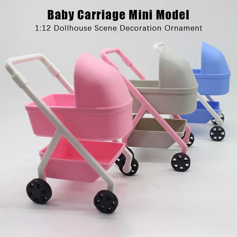 1:12 รถเข็นเด็ก Miniature จําล - Baby Nursery Trolley บทวิจารณ์และราคา