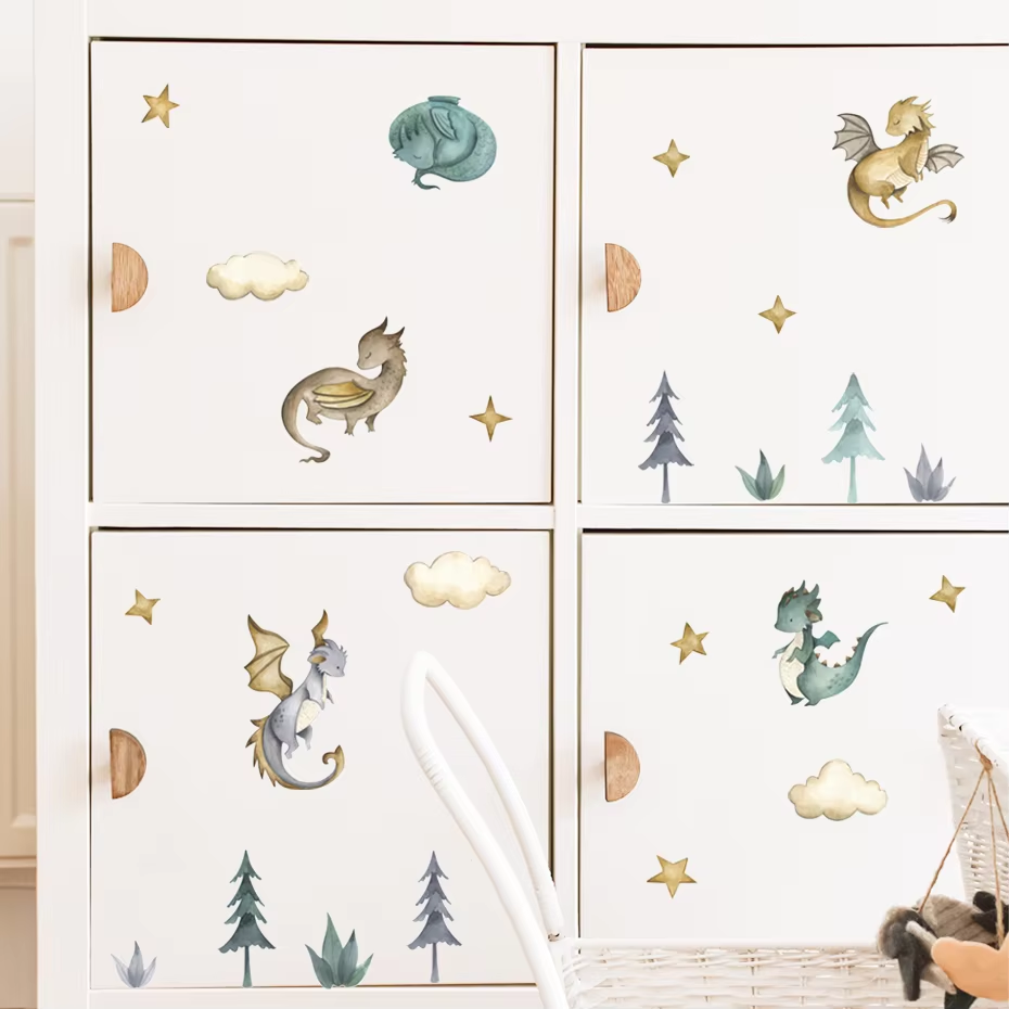 การ์ตูนไดโนเสาร์ Flying Dragon - Baby Nursery Set Furniture บทวิจารณ์และราคา