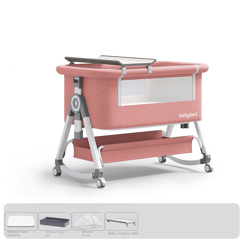 เปลเด็กอ่อนแบบพกพา ปรับระดับได - Baby Nursery Trolley บทวิจารณ์และราคา