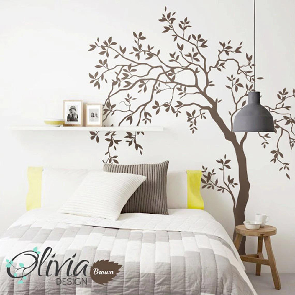 ต้นไม้ขนาดใหญ่สติ๊กเกอร์ติดผนั - Baby Nursery Vinyl Wall Stickers บทวิจารณ์และราคา