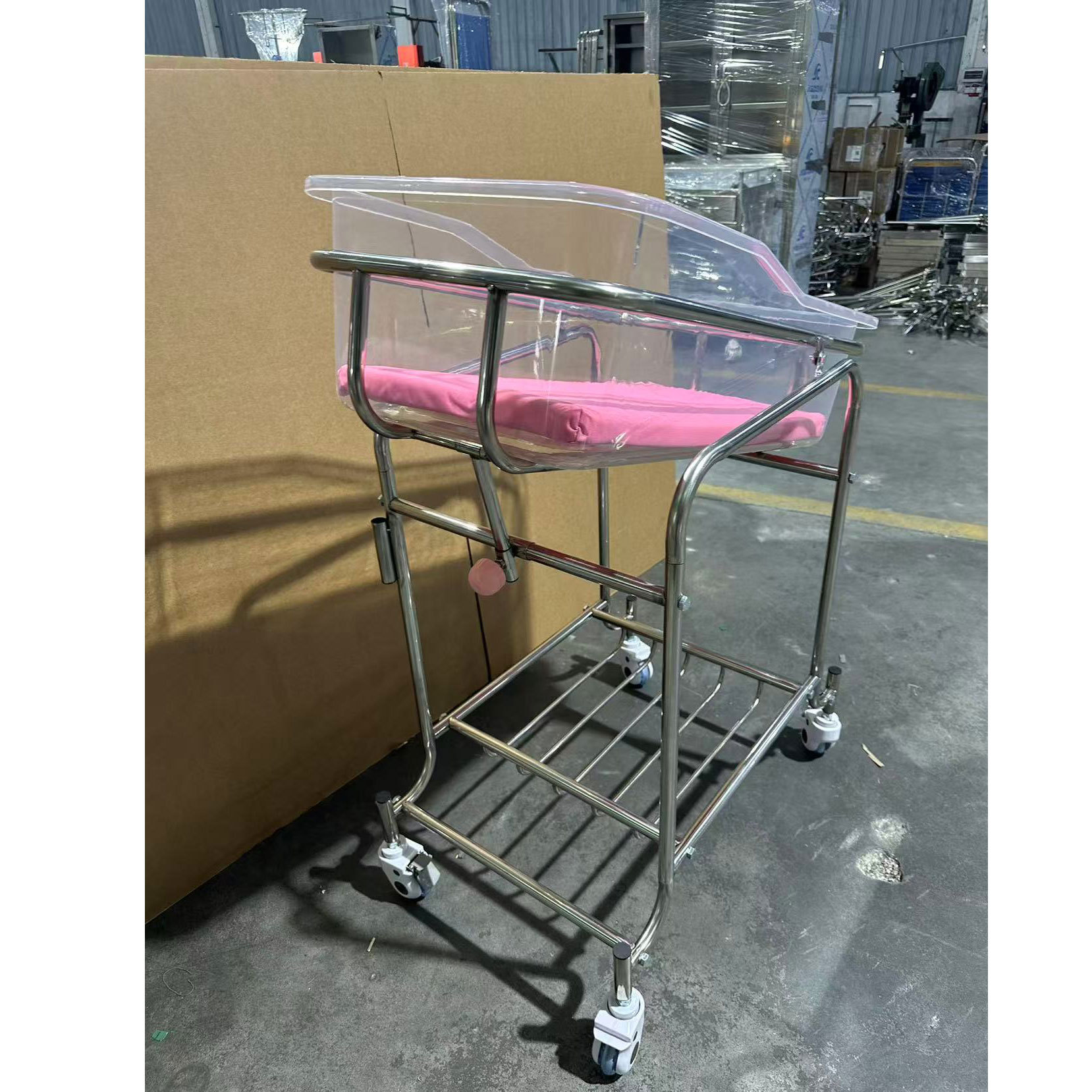 รถเข็นเด็กอ่อนสแตนเลส ปรับระดั - Baby Nursery Trolley บทวิจารณ์และราคา
