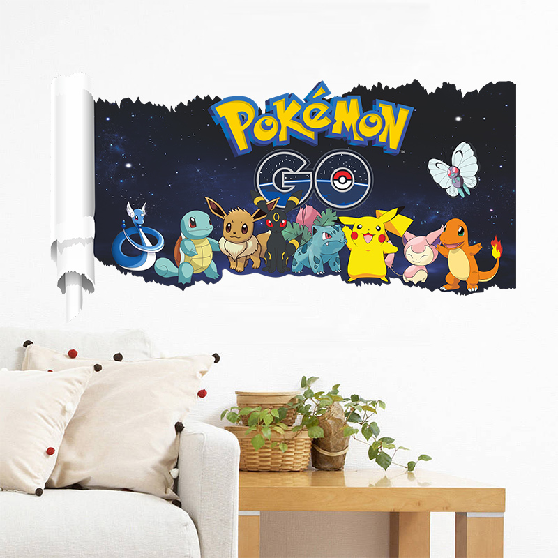 สติกเกอร์ติดผนังการ์ตูน Pokémo - Baby Nursery Vinyl บทวิจารณ์และราคา