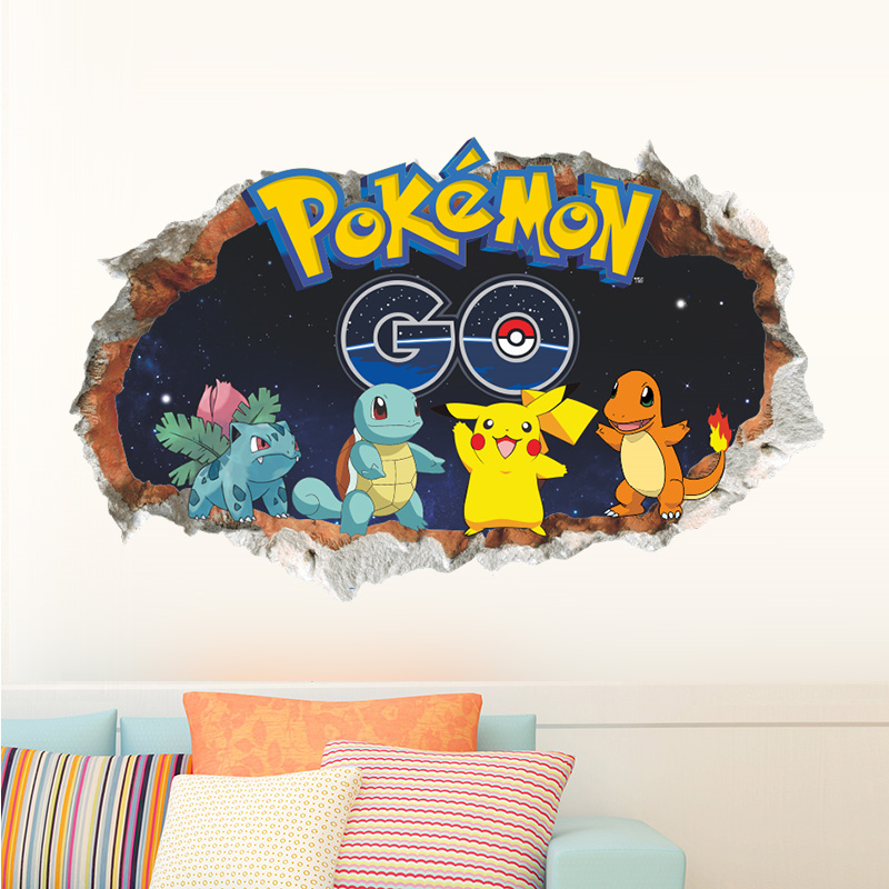 สติกเกอร์ติดผนังการ์ตูน Pokémo - Baby Nursery Vinyl บทวิจารณ์และราคา