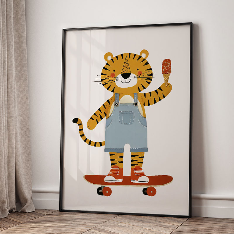 ภาพวาดการ์ตูนสัตว์ตลกๆ สำหรับต - Baby Nursery Room บทวิจารณ์และราคา