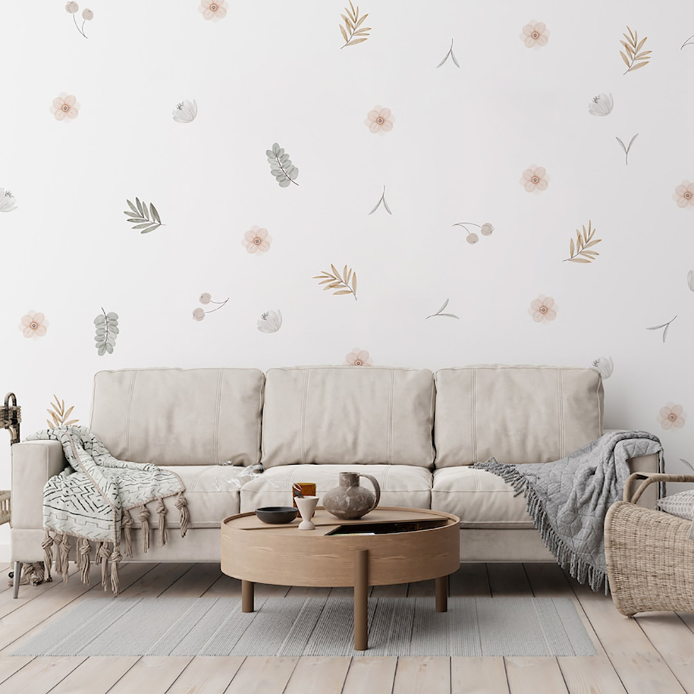 Boho ใบพฤกษศาสตร์ DIY Wall Dec - Baby Nursery Vinyl Wall Stickers บทวิจารณ์และราคา
