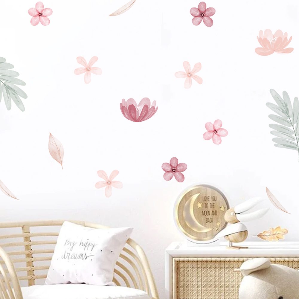 Boho ใบพฤกษศาสตร์ DIY Wall Dec - Baby Nursery Vinyl Wall Stickers บทวิจารณ์และราคา
