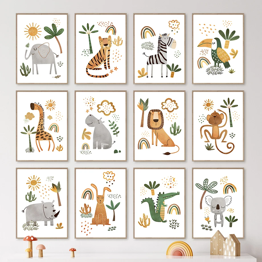 ยีราฟช้าง Tiger ZEBRA Toucan ส - Baby Nursery Plants บทวิจารณ์และราคา