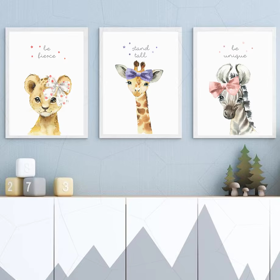สิงโตม้าลายยีราฟช้าง Hippo ดอก - Baby Nursery Giraffe บทวิจารณ์และราคา