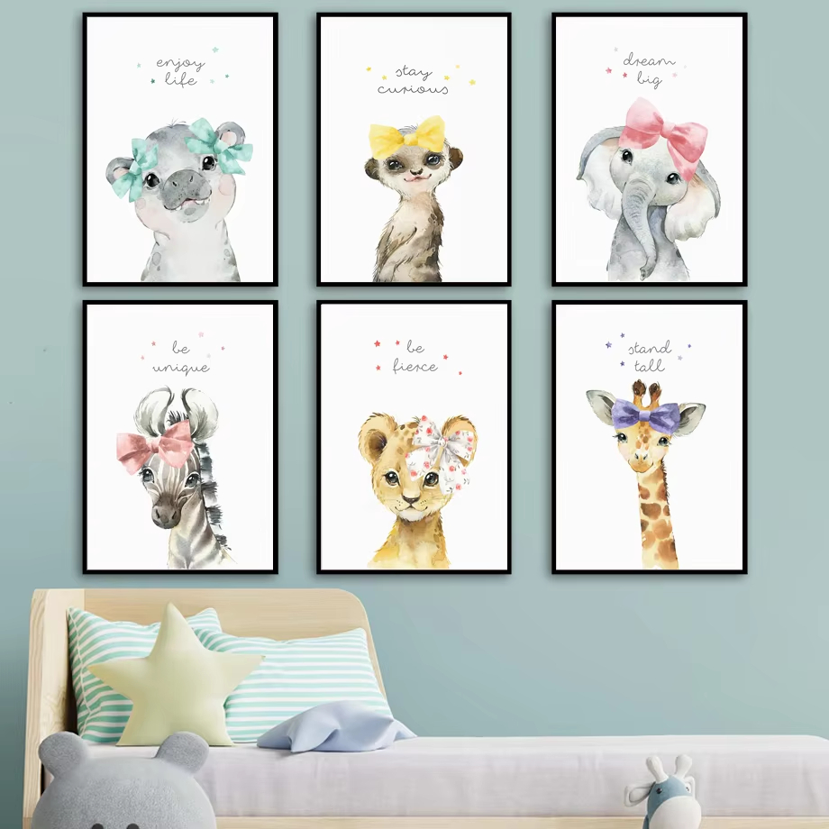 สิงโตม้าลายยีราฟช้าง Hippo ดอก - Baby Nursery Giraffe บทวิจารณ์และราคา