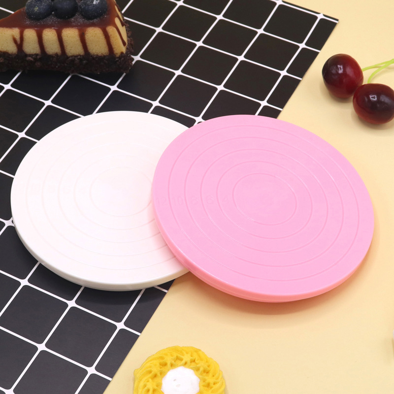 จานหมุนแต่งเค้กฟองดองท์พลาสติก - Changing Table Topper บทวิจารณ์และราคา