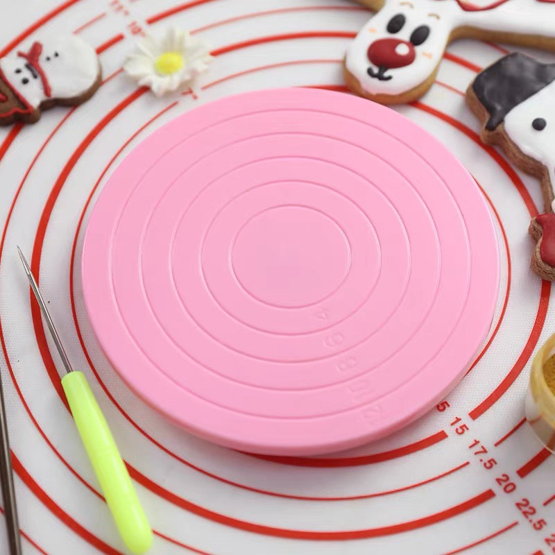 จานหมุนแต่งเค้กฟองดองท์พลาสติก - Changing Table Topper บทวิจารณ์และราคา
