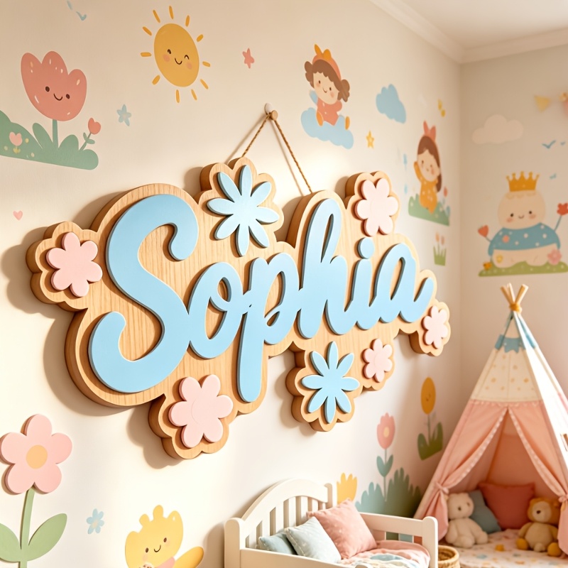 ป้ายห้องพักธีมดอกไม้แบบส่วนตัว - Baby Nursery Room บทวิจารณ์และราคา
