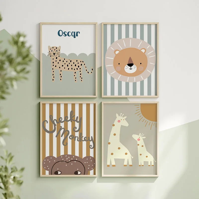 การ์ตูนยีราฟเสือดาวสิงโตลิงงู  - Baby Nursery Giraffe บทวิจารณ์และราคา