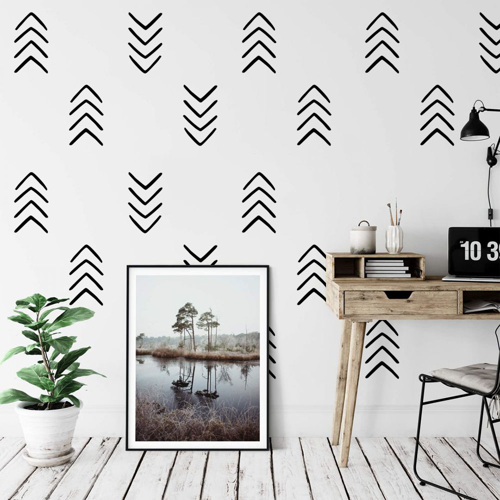 28 ชิ้นเรขาคณิตที่ไม่ซ้ํากัน A - Baby Nursery Vinyl Wall Stickers บทวิจารณ์และราคา