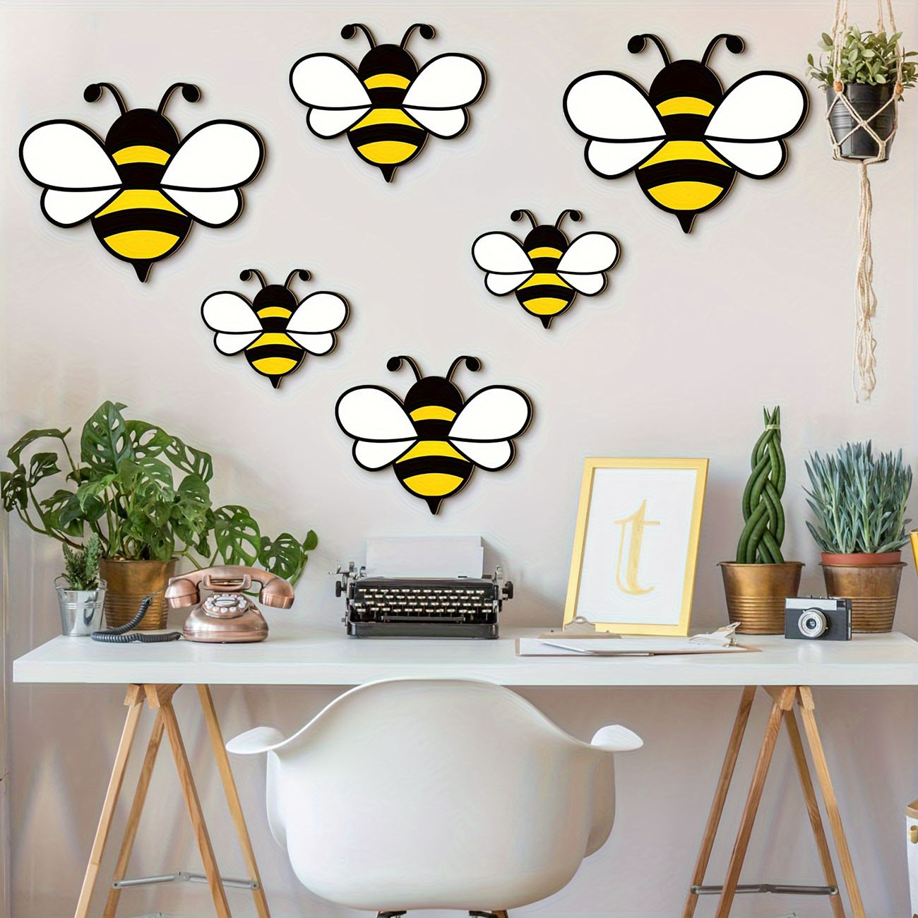 สติ๊กเกอร์ติดผนังไม้รูปผึ้งน่า - Baby Nursery Vinyl บทวิจารณ์และราคา