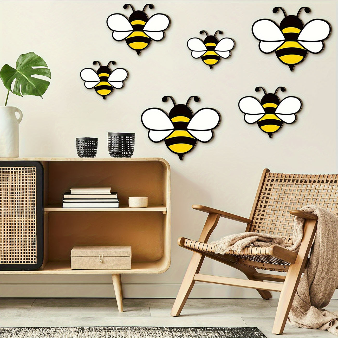 สติ๊กเกอร์ติดผนังไม้รูปผึ้งน่า - Baby Nursery Vinyl บทวิจารณ์และราคา