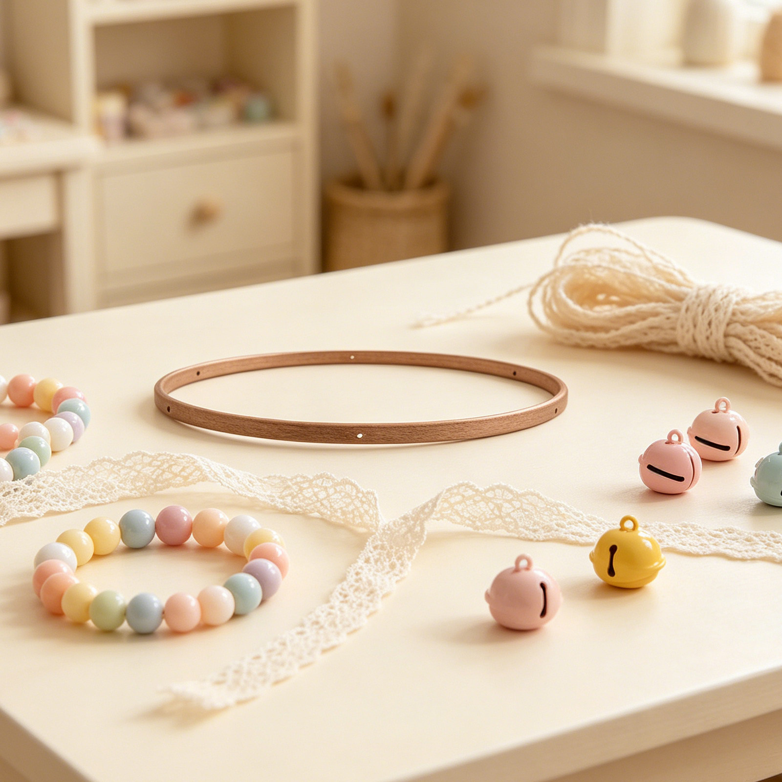 กรอบไม้สำหรับแขวนโมบาย ที่แขวน - Baby Nursery Hangers บทวิจารณ์และราคา