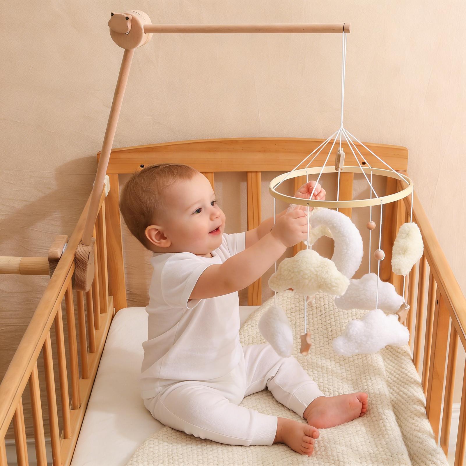 โมบายไม้สำหรับเตียงเด็ก ของเล่ - Baby Nursery Hamper บทวิจารณ์และราคา