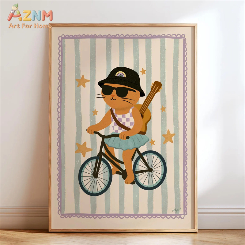 AZNM ภาพพิมพ์บนผ้าใบลายสัตว์น่ - Baby Nursery Room บทวิจารณ์และราคา